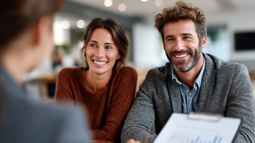 Advisor reviewing life insurance options with a client